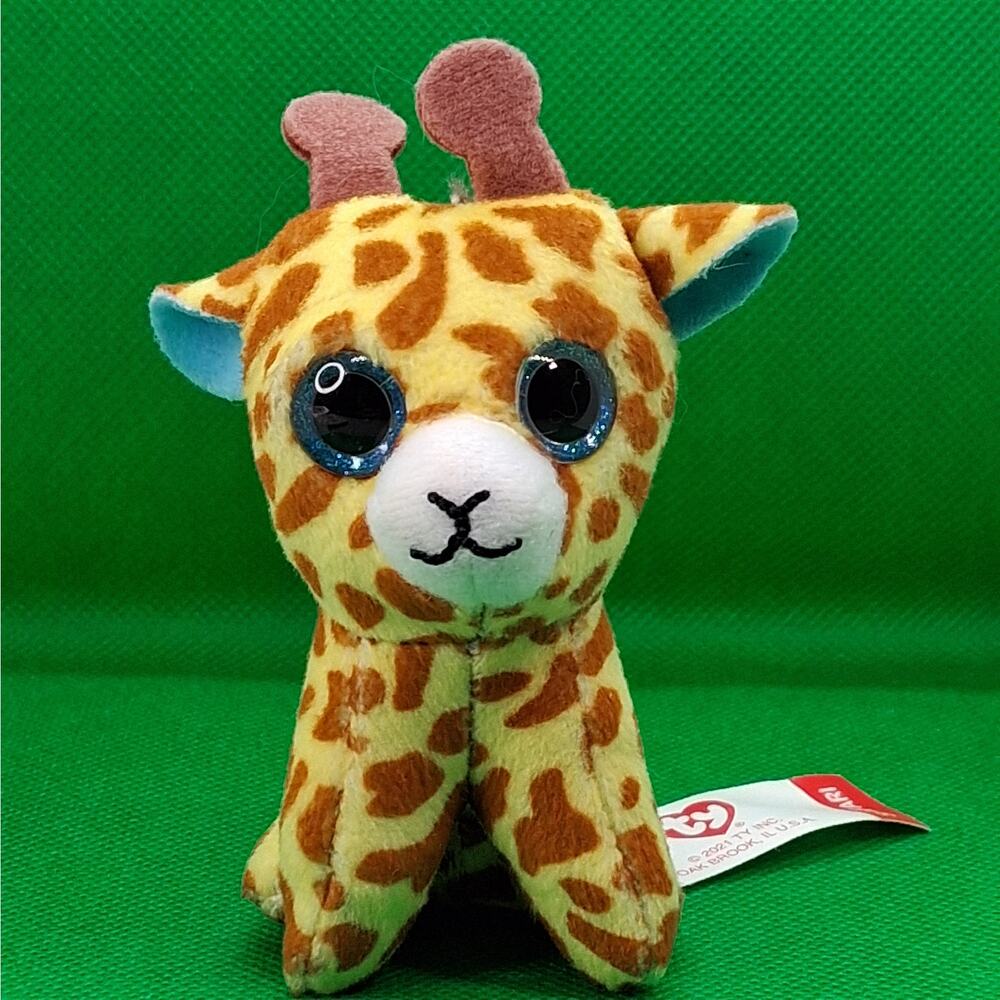 Ty Teenie beanie Boos Safari the Giraffe McDonald's Glitter Eyes 2021
